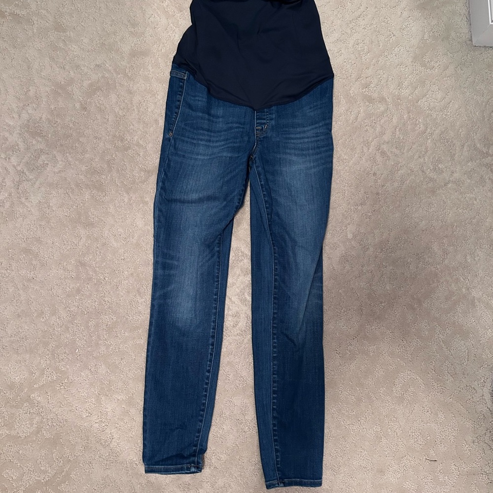 Madewell Dark Blue maternity Straight Leg Jeans
